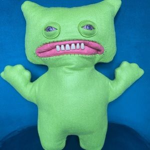 Green monster plush toy